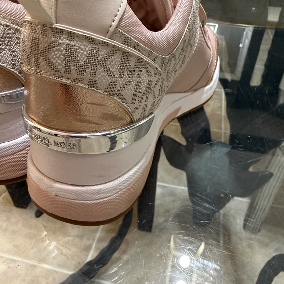 Michael Kors Blush and Metallic Sneakers - Picture 3 of 8